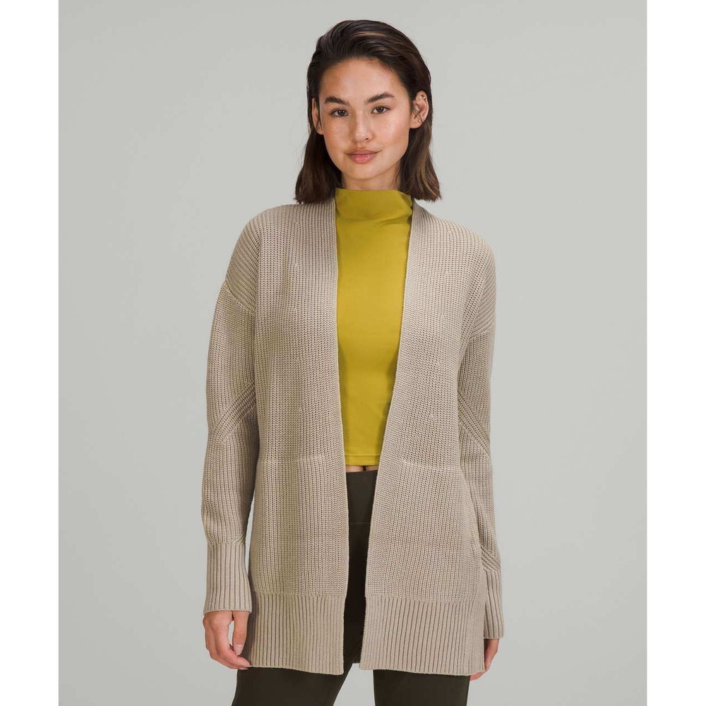 Lululemon Cashlu Sweater Wrap Raw Linen Women's XL/XXL